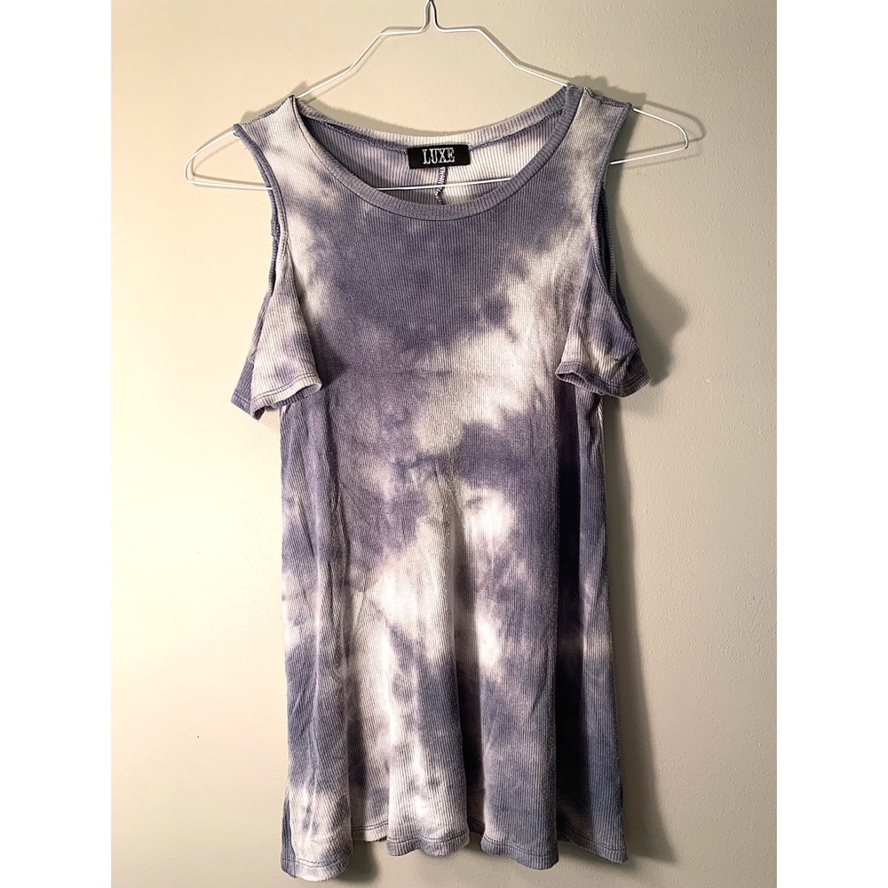 *NEW* Luxe Tie Dye Top with Open Shoulders